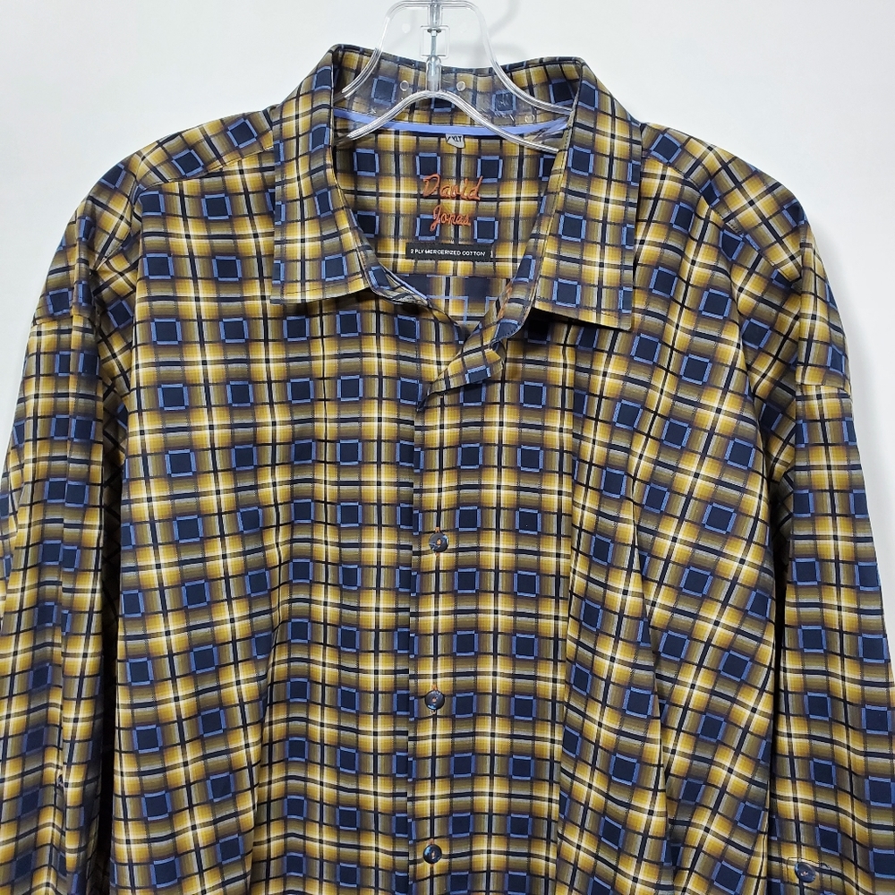 David Jones Men's Long Sleeve Shirt Size  2XLT